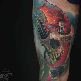 Artista de tatuagem Evgeniy Knysh (Levgen)