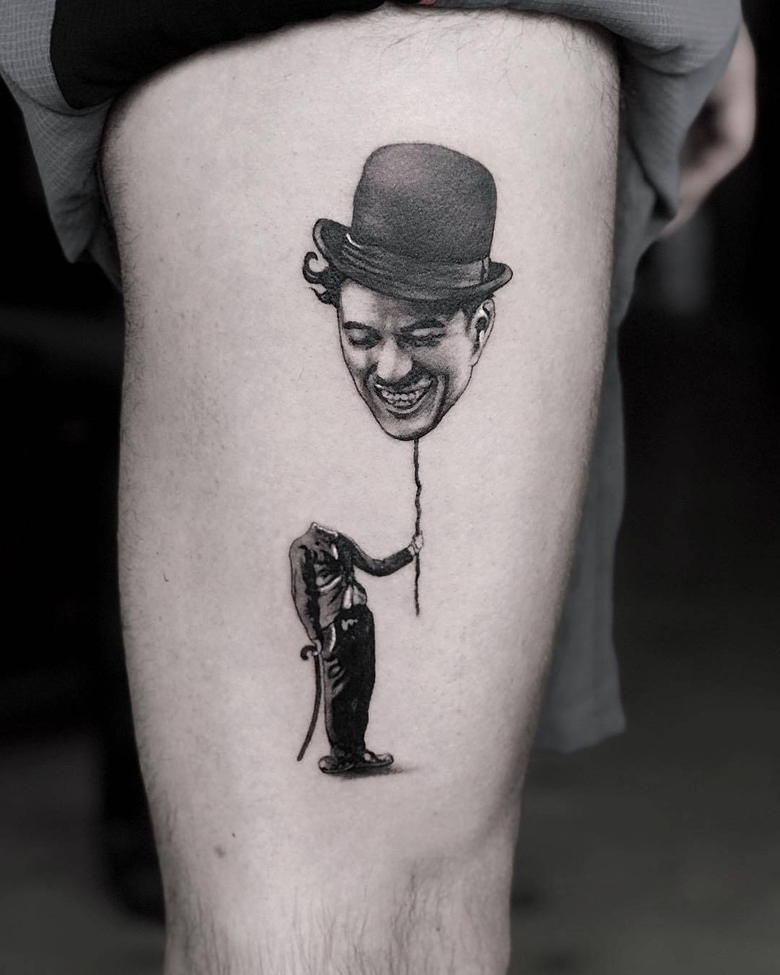 Artista de tatuagem Victor del Fueyo de la Torre, estilo black and grey abstrato de tatuagem, realismo | Espanha