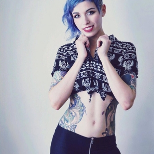 🔥 Fotos quentes, portfólio de modelos  #23102 Modelo de tatuagem Claire West