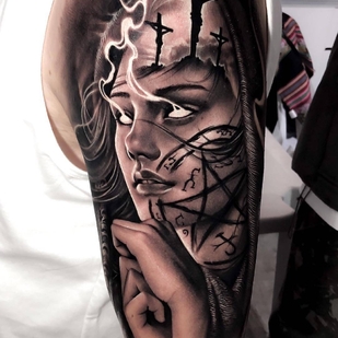 🔥 Fotos quentes, portfólio de modelos  #23327 Artista de tatuagem Samurai Standoff