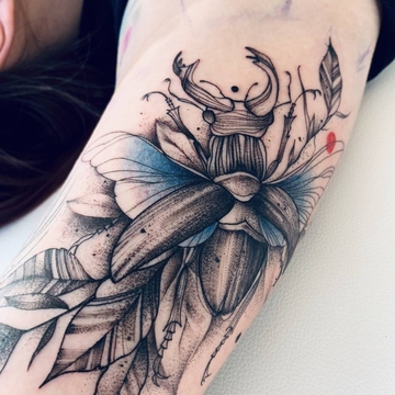 A combinação de estilos nas tatuagens de Filip Fabian