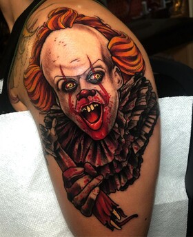 Tatuagem neotradicional por Jeff Saunders