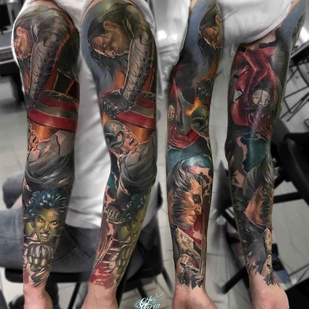 🔥 Fotos quentes, portfólio de modelos  #1977 Artista de tatuagem Sasha O'Kharin