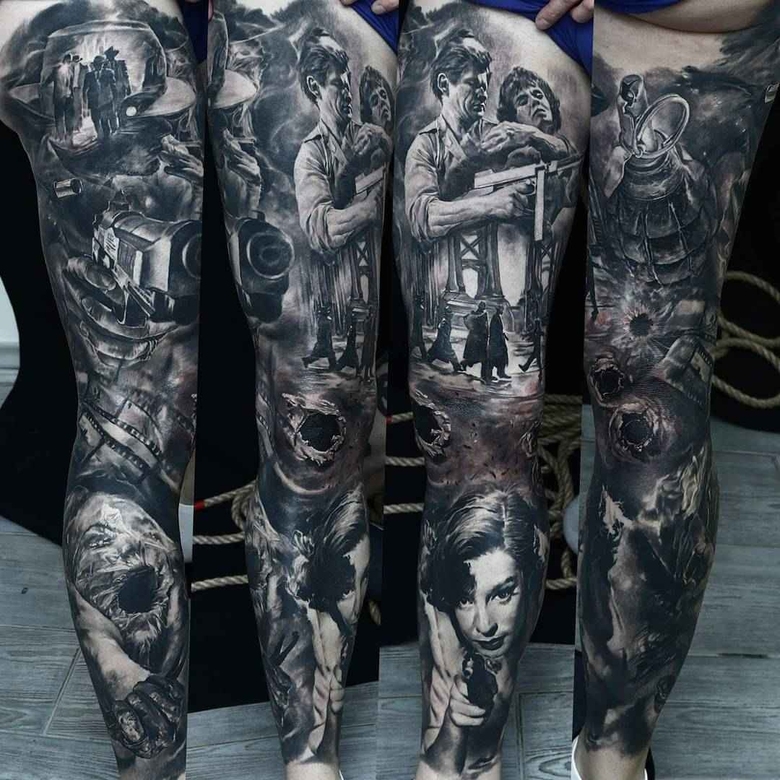 Domantas Parvainis - tattoos de realismo detalhado