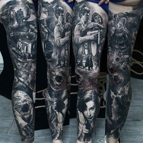 Domantas Parvainis - tattoos de realismo detalhado