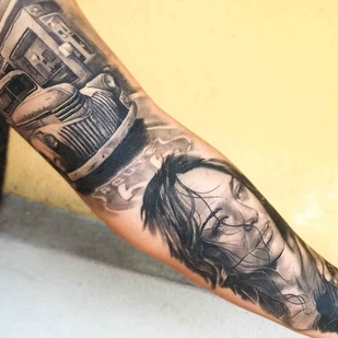 🔥 Fotos quentes, portfólio de modelos  #1586 Artista de tatuagem Massi Novecento