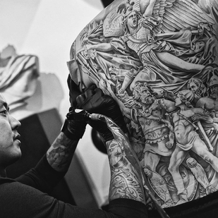 🔥 Fotos quentes, portfólio de modelos  #25002 Artista de tatuagem Jun Cha