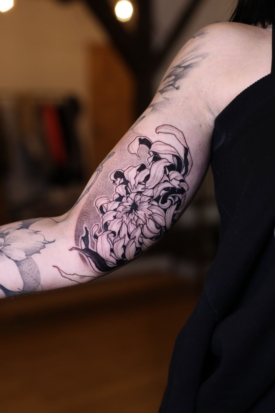 Tattoo artist Konstantin Strokin, blackwork graphics tattoo | Moscow, Russia