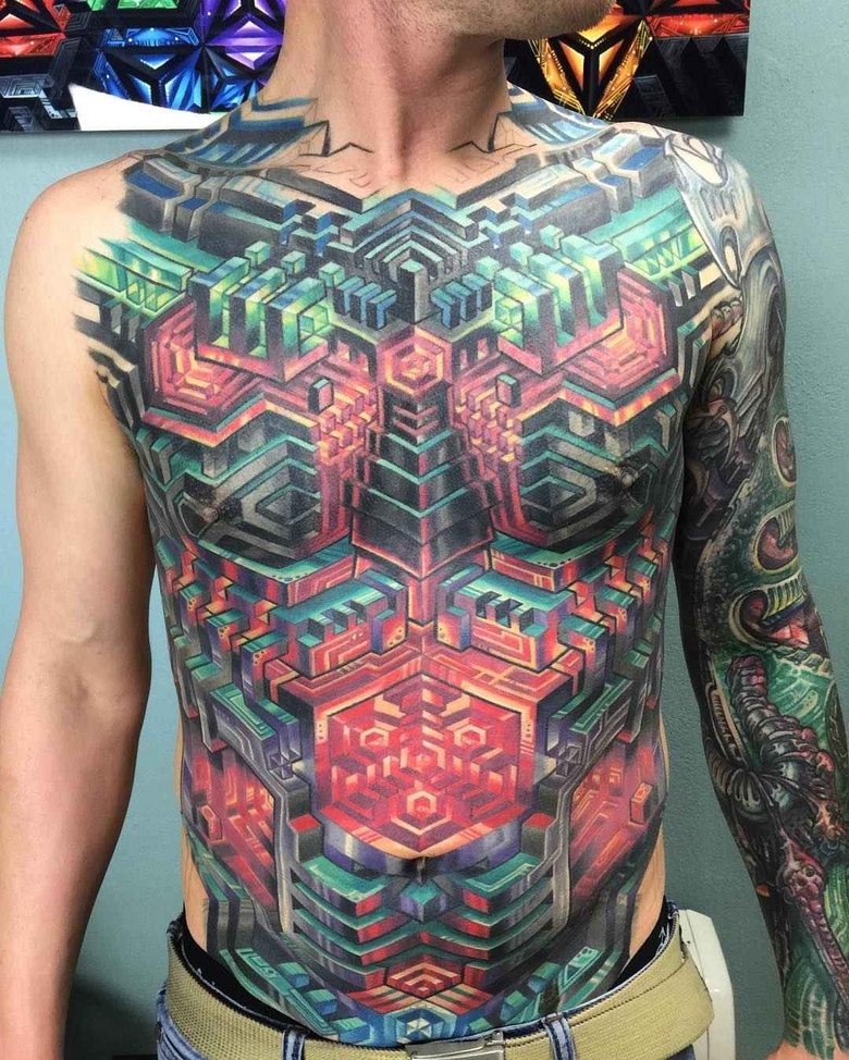 Futurismo na tatuagem por Mike Cole