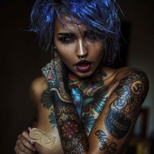 🔥 Fotos quentes, portfólio de modelos  #3084 Modelo de tatuagem Felisja Piana