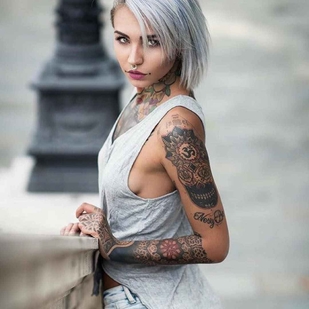 🔥 Fotos quentes, portfólio de modelos  #3091 Modelo de tatuagem Felisja Piana