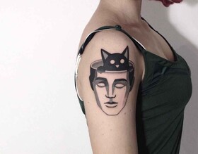Experimentos com Blackwork em tatuagens por Maraden