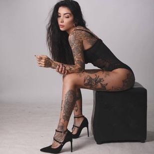 🔥 Fotos quentes, portfólio de modelos  #32924 Modelo de tatuagem Indaco Suicide