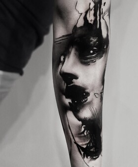 Imagens místicas em tattoos de horror por Kurt Staudinger