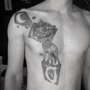 🔥 Fotos quentes, portfólio de modelos  #4936 Artista de tatuagem Otto D’Ambra