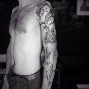 🔥 Fotos quentes, portfólio de modelos  #4950 Artista de tatuagem Otto D’Ambra