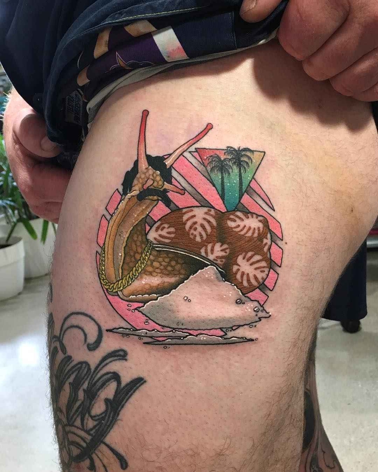 O baile dos anos 80 em tattoos pelo Leisure Bandit