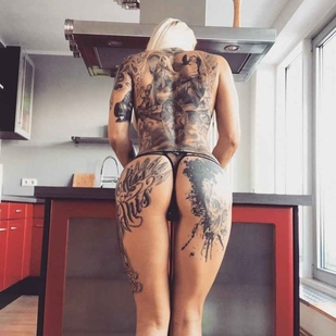 🔥 Fotos quentes, portfólio de modelos  #14972 Modelo de tatuagem Jill Hardener