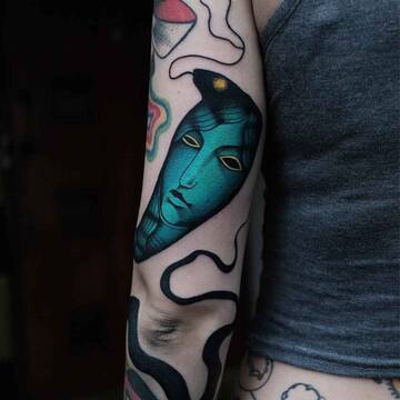 Surrealistic esthetic of Aleksy Marcinow's tattoos
