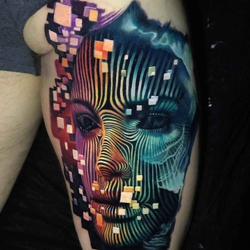 Fantasia e realismo nas obras de tatuagem de Boris