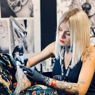 🔥 Fotos quentes, portfólio de modelos  #33714 Artista de tatuagem Blondie