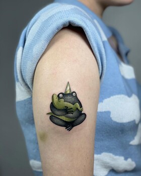 Mundo de tatuagem louca por Dasha Ebalotnaya
