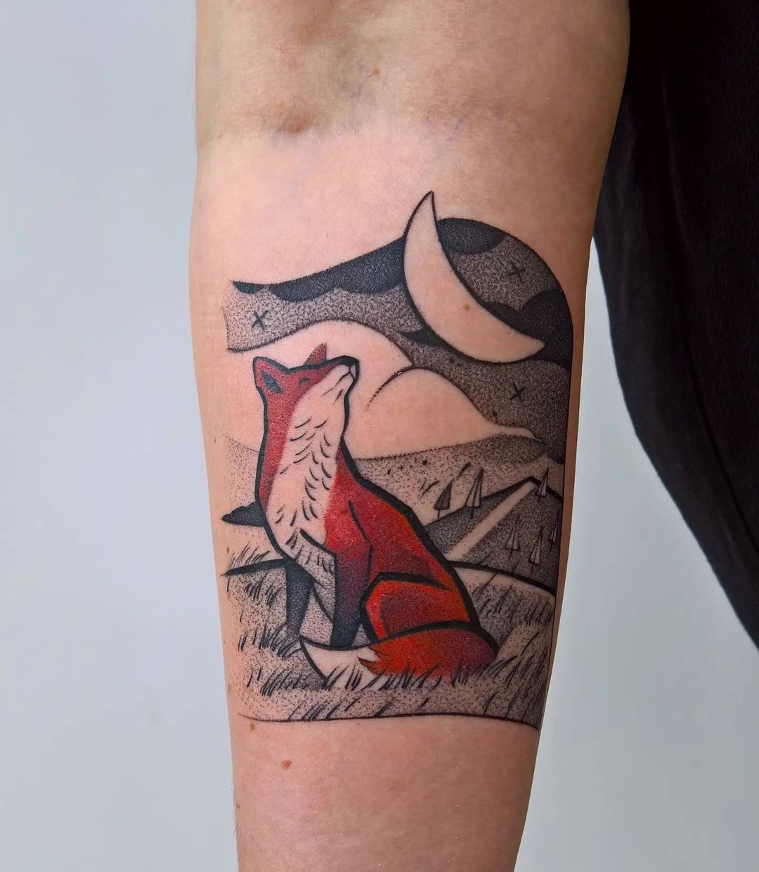 Tatuagem colorida por Krzysztof Futro