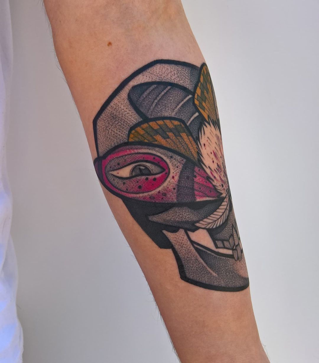 Tatuagem colorida por Krzysztof Futro