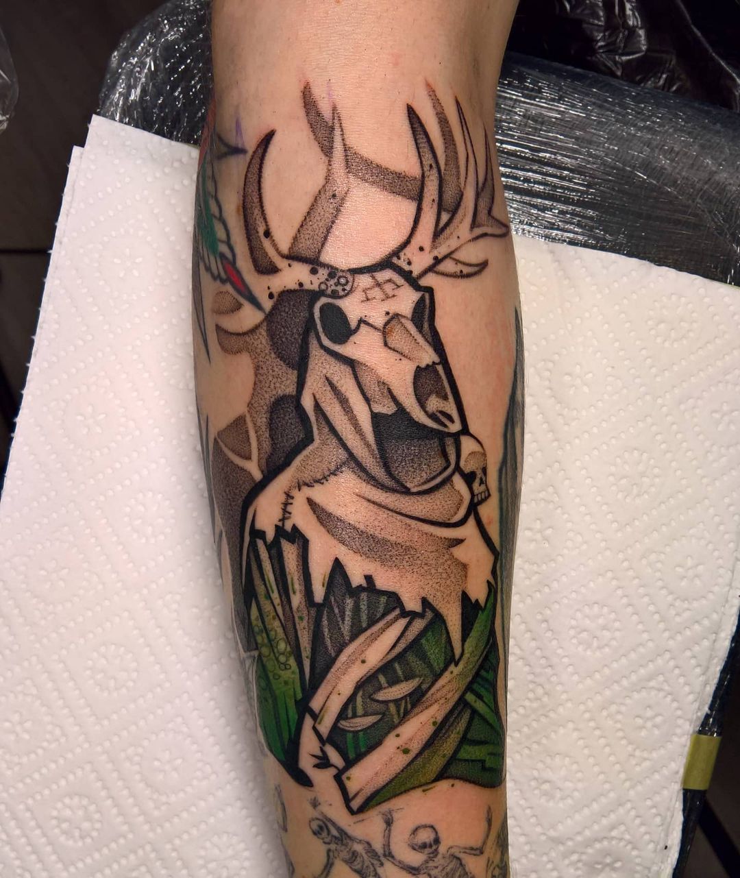 Tatuagem colorida por Krzysztof Futro