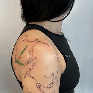 🔥 Fotos quentes, portfólio de modelos  #86419 Artista de tatuagem Ginger Lines / Anna