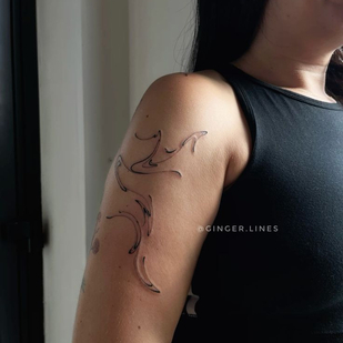 🔥 Fotos quentes, portfólio de modelos  #86420 Artista de tatuagem Ginger Lines / Anna