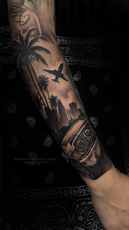 Ideias de tatuagem #90888 Tatuador Spray Gun