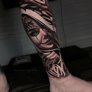 🔥 Fotos quentes, portfólio de modelos  #95781 Artista de tatuagem Spray Gun