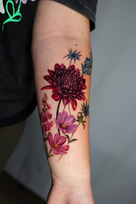 Tatuagens Botânicas Vivas por Anastasiia Kravets