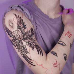 🔥 Fotos quentes, portfólio de modelos  #94124 Artista de tatuagem Mariya Guriyanova (Sunchild Art)