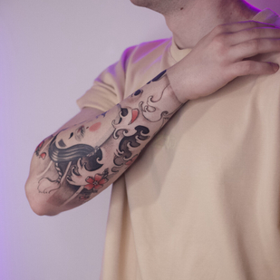 🔥 Fotos quentes, portfólio de modelos  #99057 Artista de tatuagem Mariya Guriyanova (Sunchild Art)