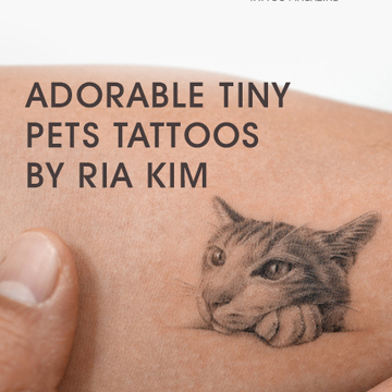 Tatuagens de animais adoráveis por Ria Kim