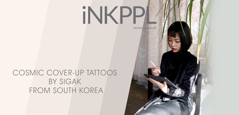 Tatuagens de cobertura cósmica por Sigak da Coreia do Sul