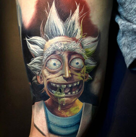«Rick e Morty» é a série de TV mais tatoadas