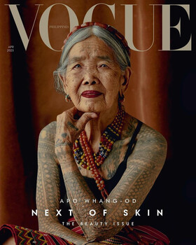 O modelo mais antigo da capa da Vogue: uma artista filipina de 106 anos com tattoo faz o destaque