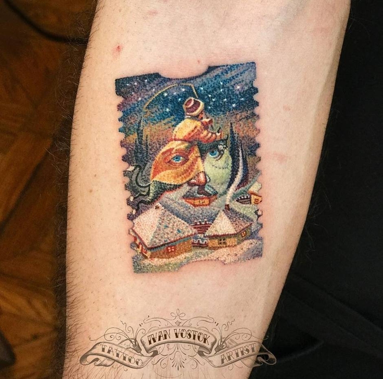 Tattoo minimalismo por Vostok