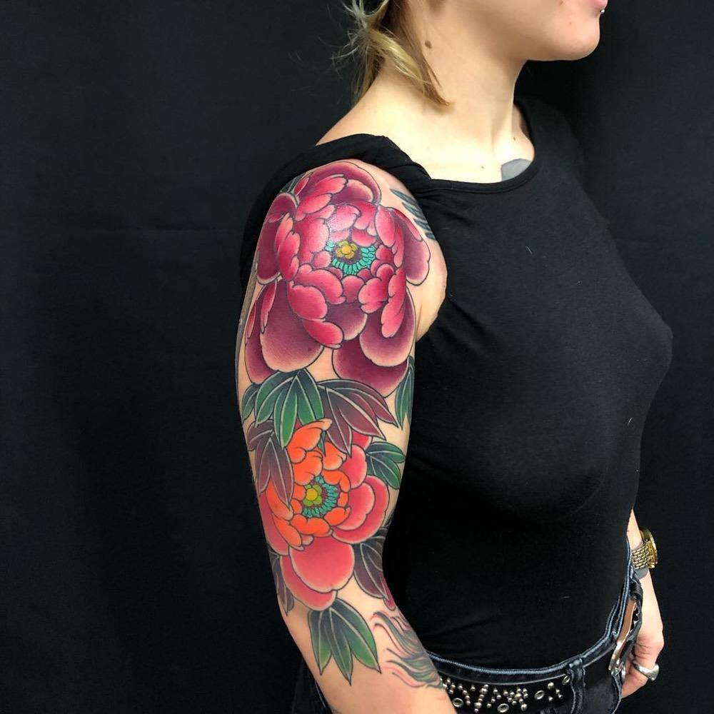 Tatuador Rodrigo Souto Bueno, tatuagem colorida oriental japonesa | Brasil, Reino Unido