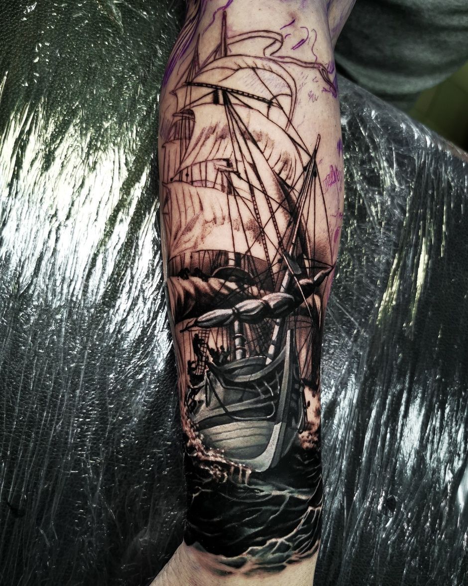 Alexander Zuev КРАСКА Tattoo Ink Pro Team - realismo preto e cinza de tatuagem - tutorial detalhado para iniciantes 