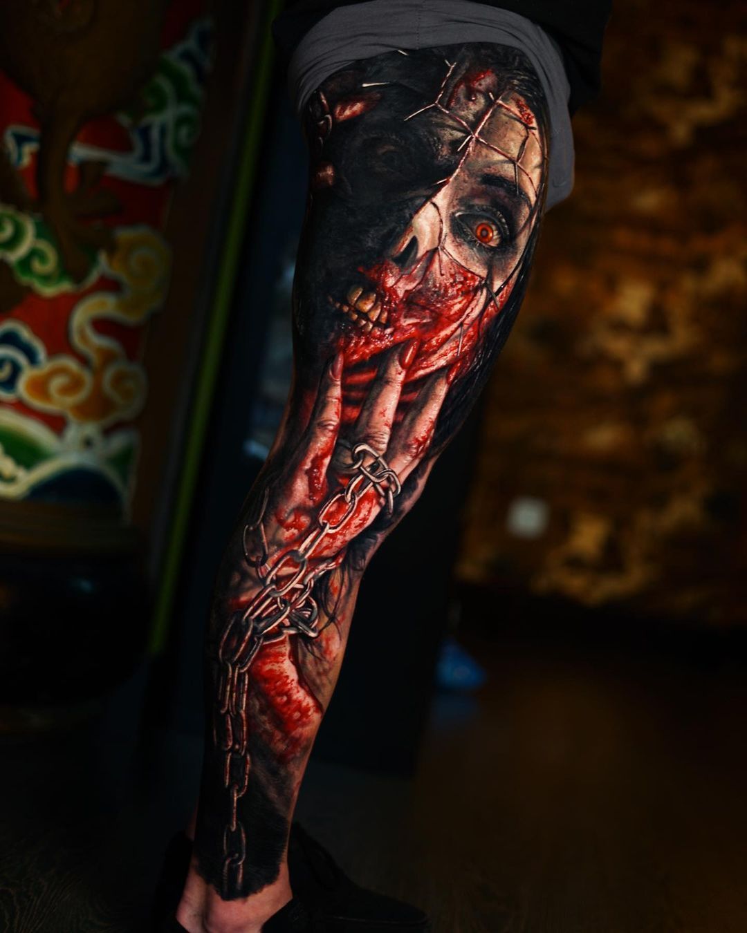 The devil in the details: realistic horror tattoo by Adrian Sanchez | iNKPPL