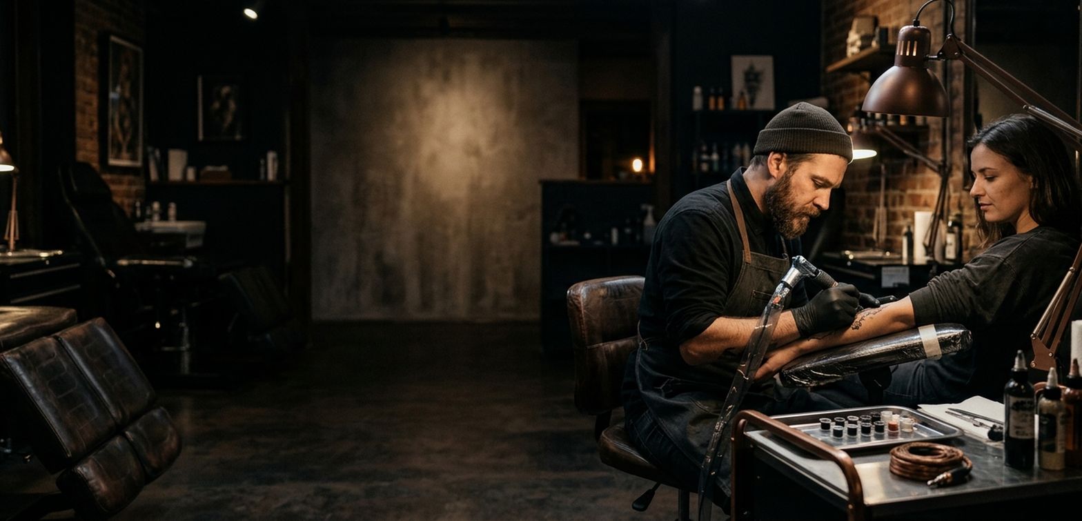 DUBHCORE — plataforma de gestão para estúdios de tatuagem