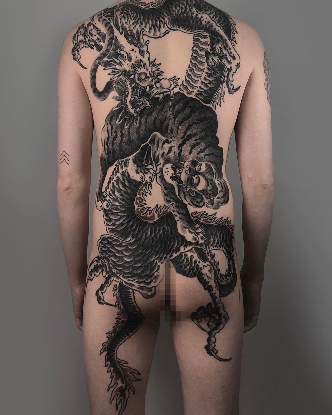 Tattoo artist Misha Kozlov, St. Petersburg tattoo, St. Petersburg tattoo, Japanese tattoo, Japan tattoo, tiger tattoo