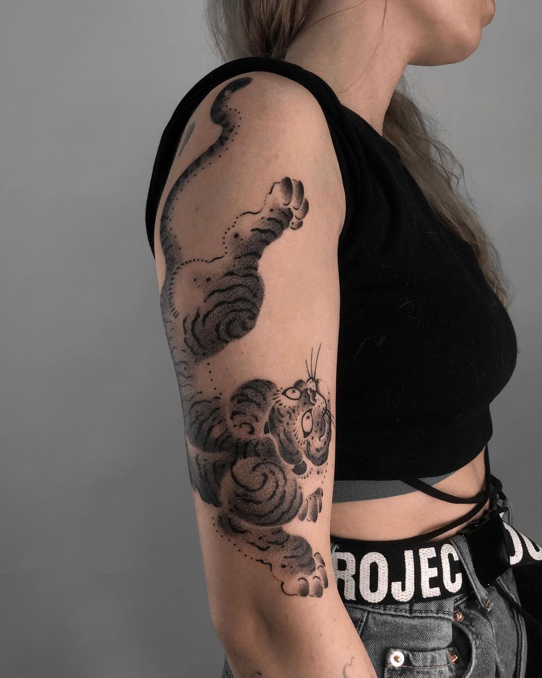 Tattoo artist Misha Kozlov, St. Petersburg tattoo, St. Petersburg tattoo, Japanese tattoo, Japan tattoo, tiger tattoo