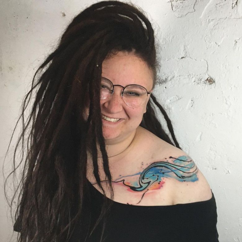 Акварельная татуировка