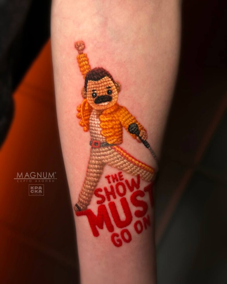 Вязанные татуировки Серго Акопяна