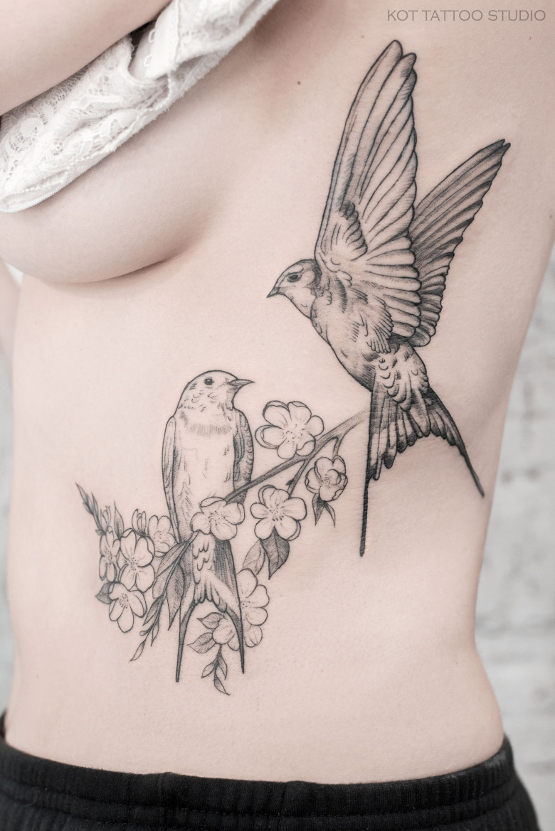 Татуировки с ласточкой и Значения
